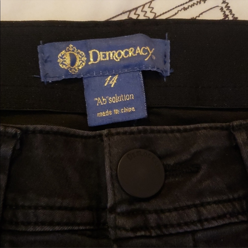 Democracy Boot Cut Black Jeans